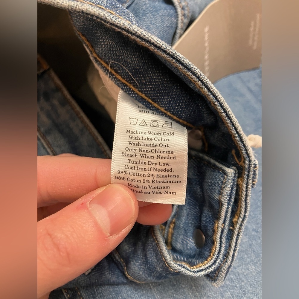 NWT EVERLANE “mid rise skinny” - Picture 3 of 5